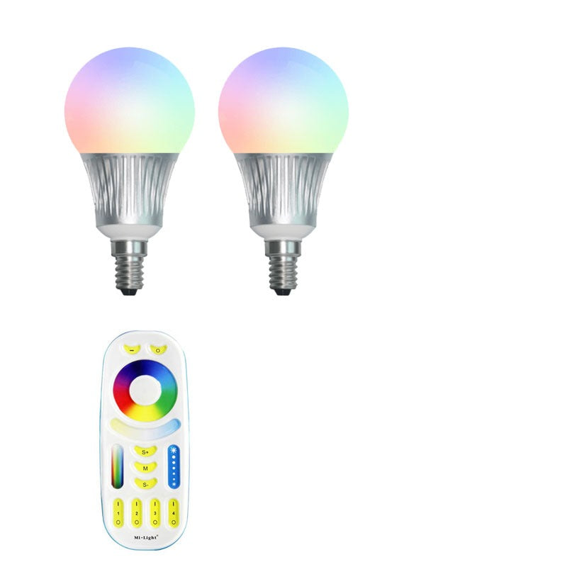 Beginners set - E14 - 2 wifi lampen - Kleur + DUAL WHITE Beginners set - E14 - 2 wifi lampen - Kleur + DUAL WHITE
